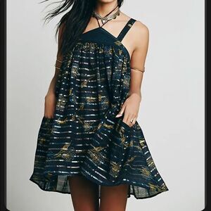 New Free People New Romatics Halter Tunic Dress Small #238